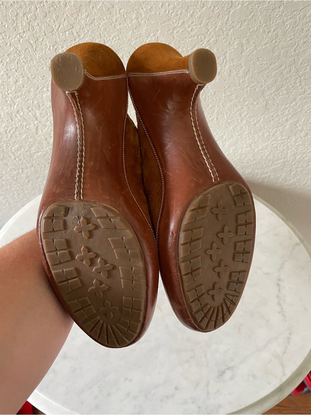Vintage Cole Haan Leather Mules Women’s Size 7 Cognac Tan - Picture 8 of 10